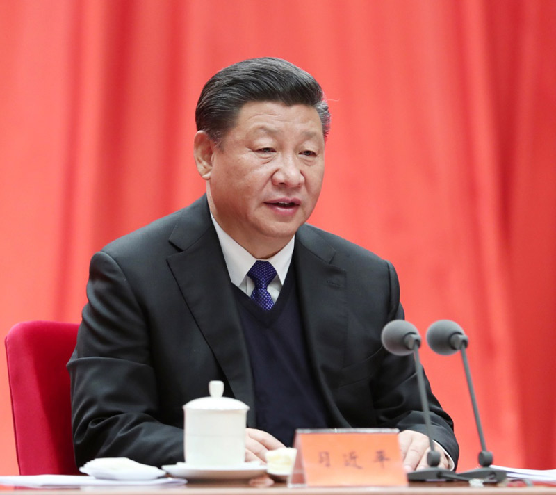 1月11日，中共中央總書記、國(guó)家主席、中央軍委主席習(xí)近平在中國(guó)共產(chǎn)黨第十九屆中央紀(jì)律檢查委員會(huì)第二次全體會(huì)議上發(fā)表重要講話。