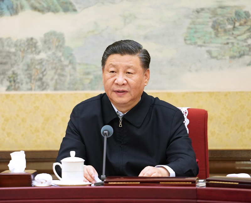 12月26日至27日，中共中央政治局召開“不忘初心、牢記使命”專題民主生活會，中共中央總書記習(xí)近平主持會議并發(fā)表重要講話。新華社記者 李學(xué)仁 攝